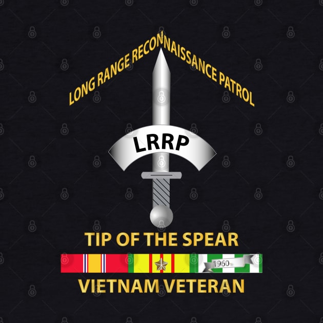 Badge - LRRP - Tip of the Spear - Vietnam Vet w SVC by twix123844